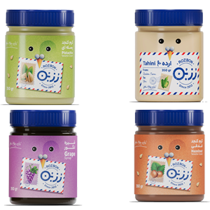 پکیج 4 عدد کرم کنجد 400 گرمی با طعم مختلف